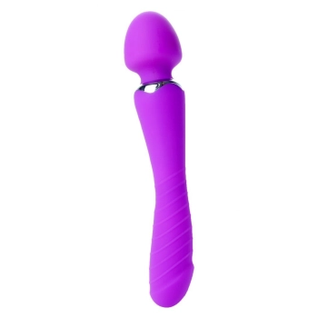 Masażer łechtaczki 2w1 sex wibrator ogrzewany 22cm